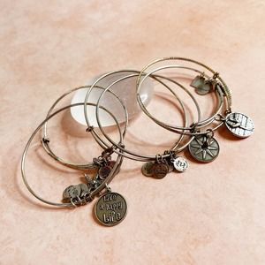 Alex & Ani 6 bracelet bundle charm bracelet adjustable